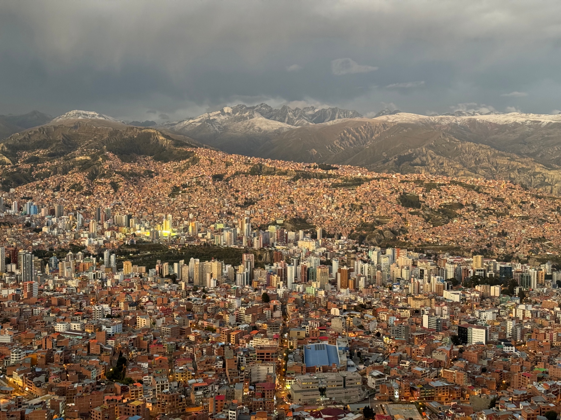 La Paz glowing in the late afternoon light