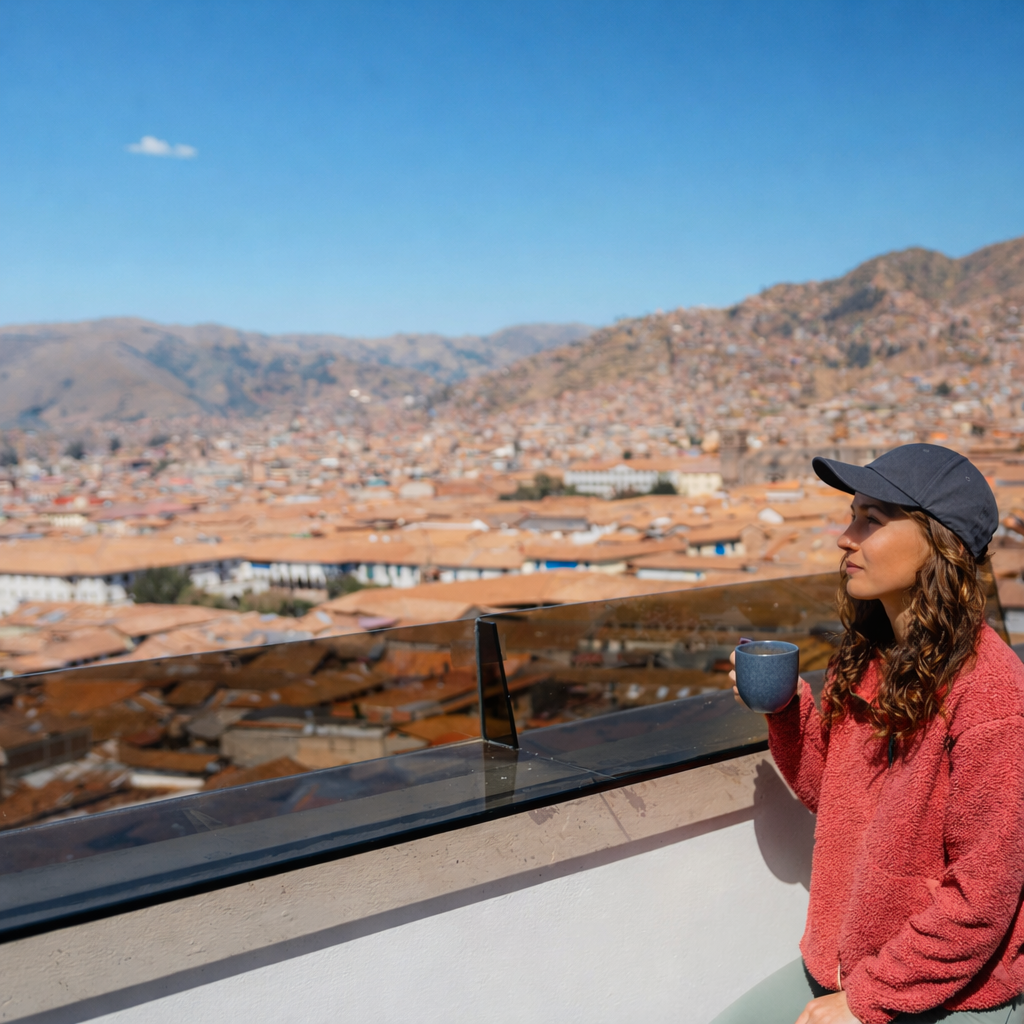 A cup of coca leaf tea, the classic La Paz altitude remedy