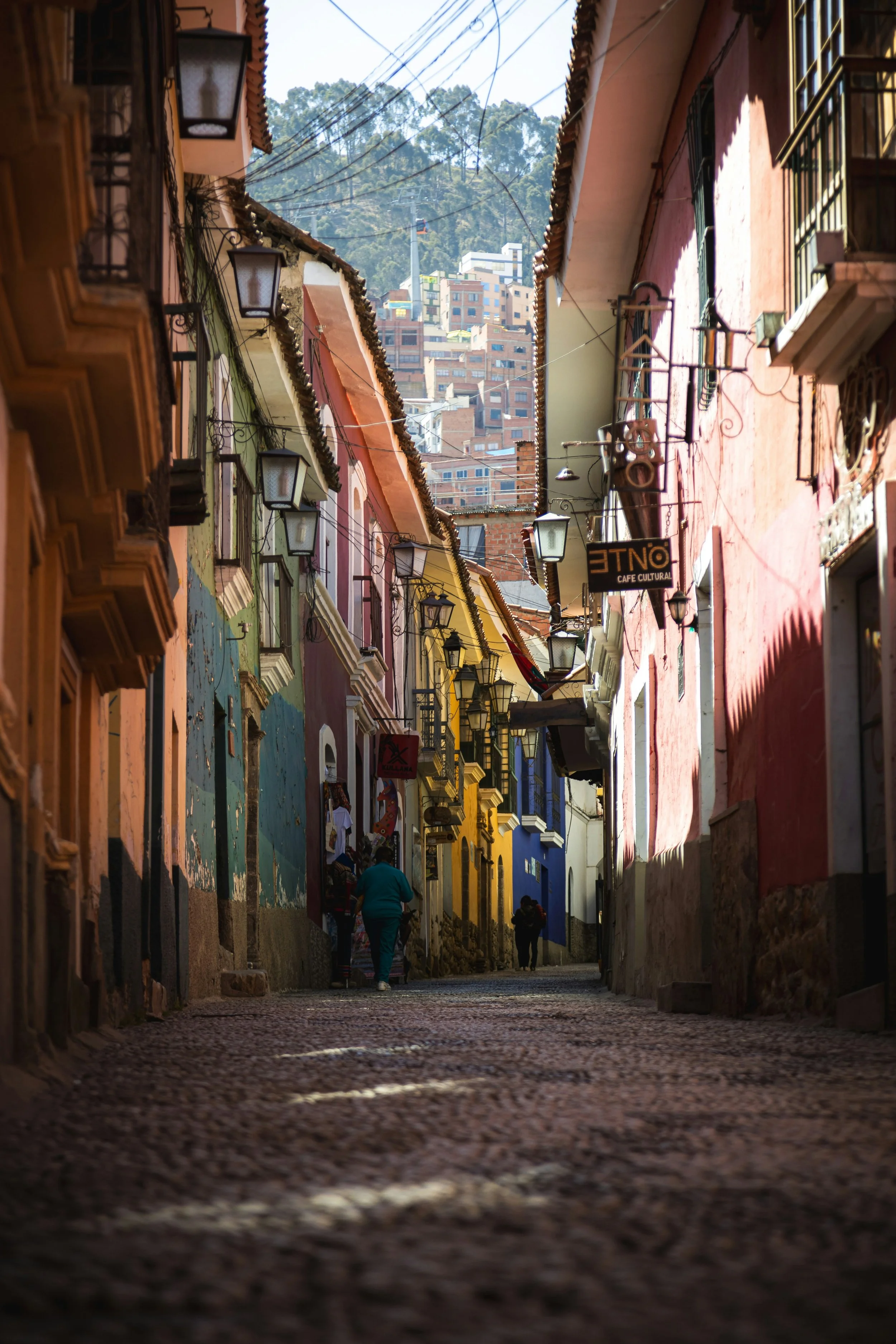 Colonial Calle Jaén in La Paz, photographed by Gabriel Ramos